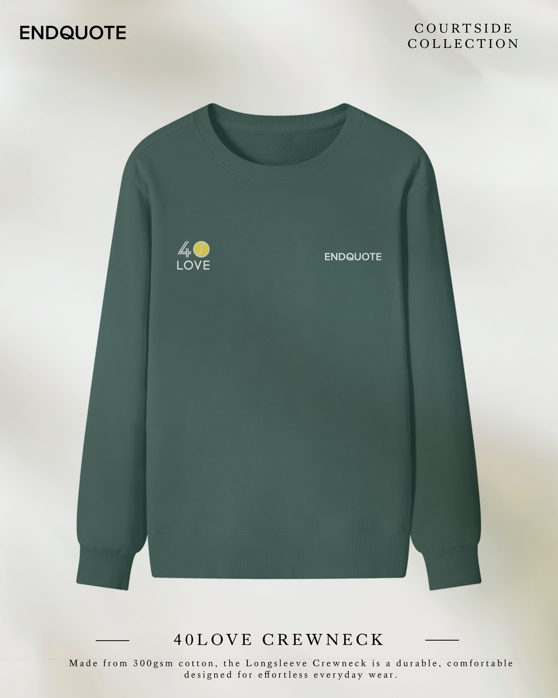 40Love x ENDQUOTE Crewneck Longsleeve