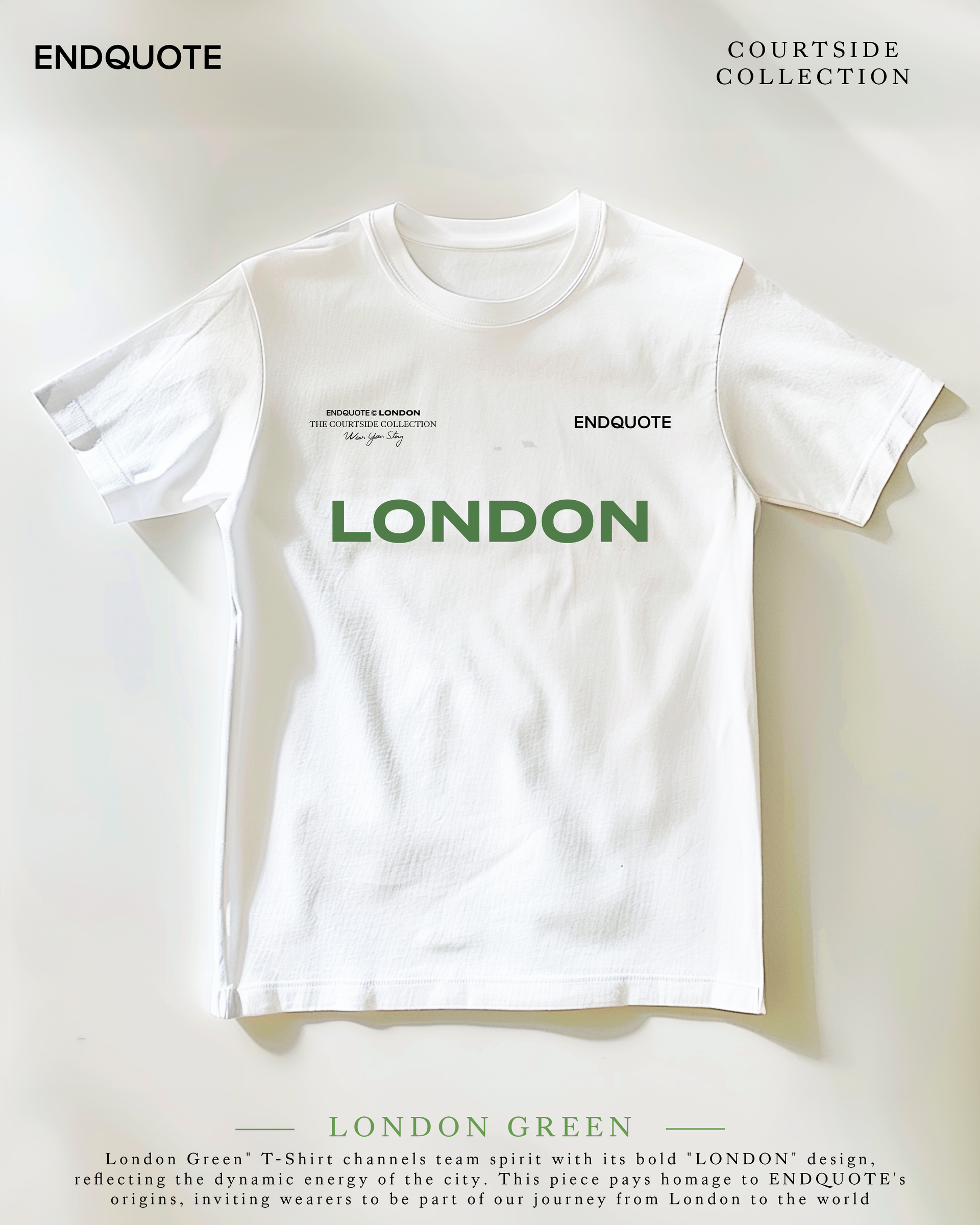 London Green Tee | Courtside Collection