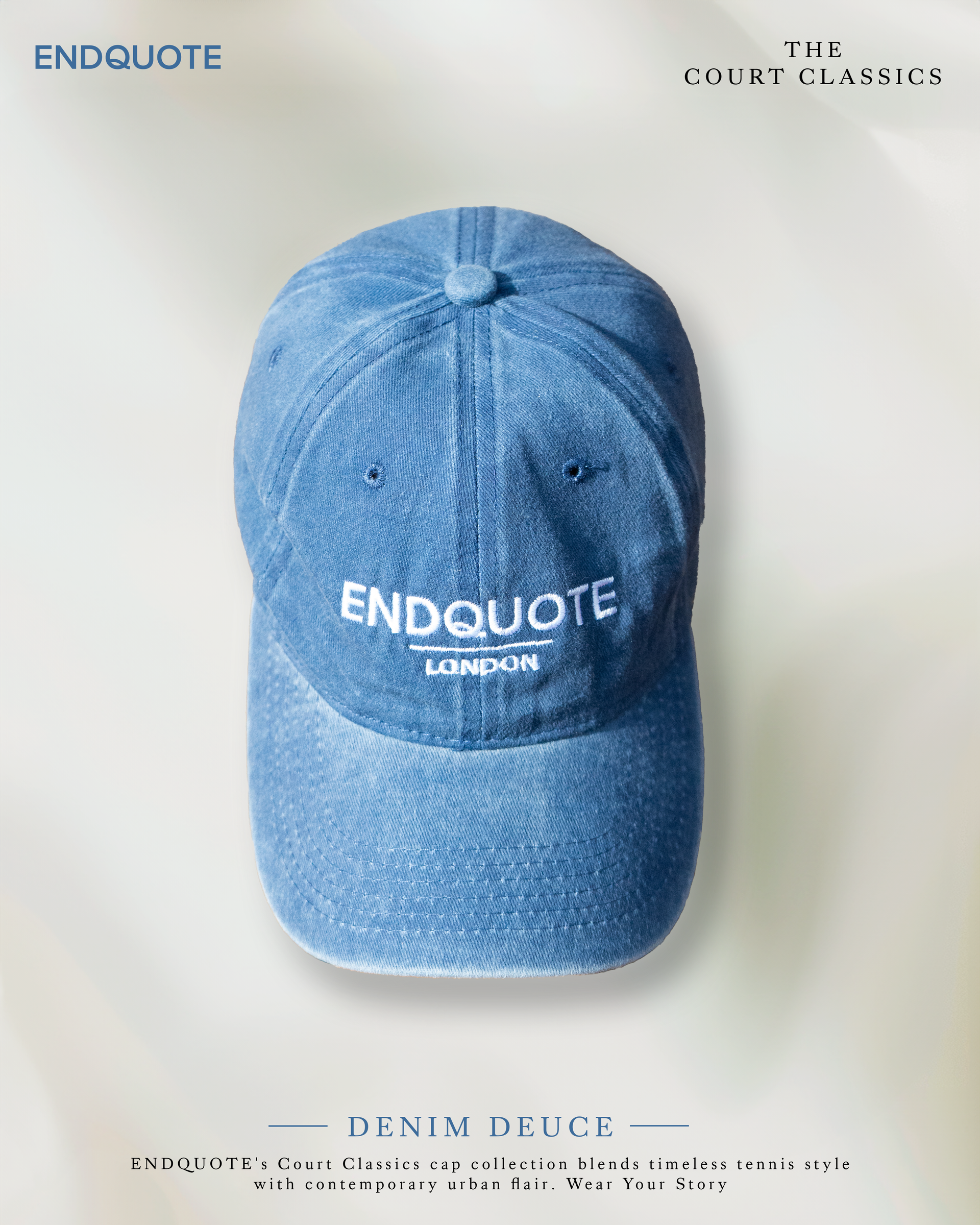 ENDQUOTE Denim Deuce Cap | Court Classics Collection