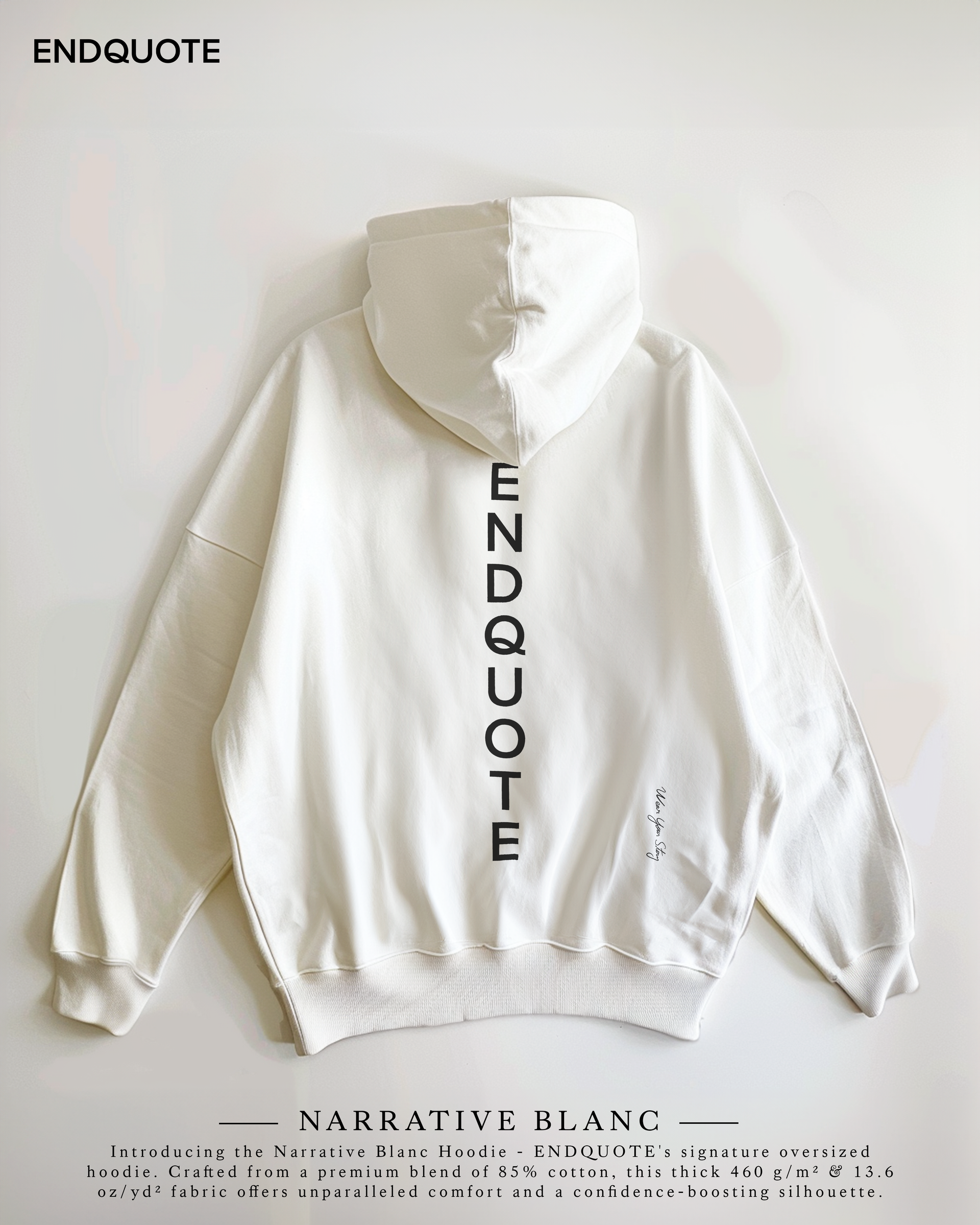 Narrative Blanc Hoodie